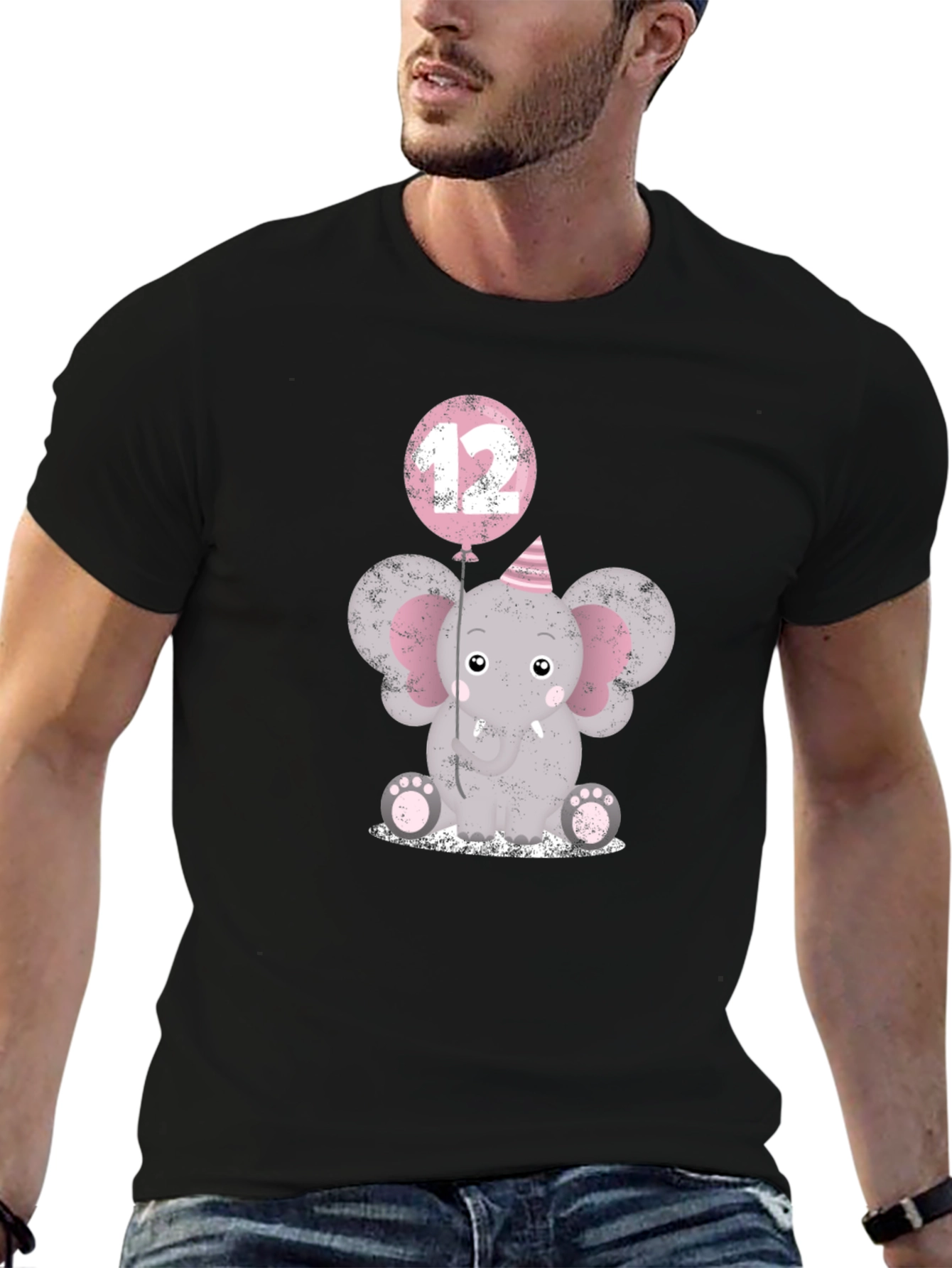 Cute Elephant 12th Birthday T-Shirt