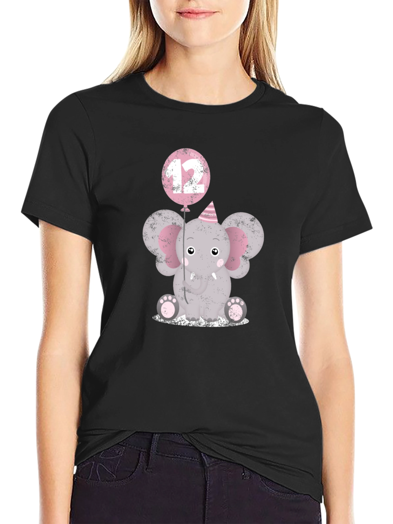 Cute Elephant 12th Birthday T-Shirt