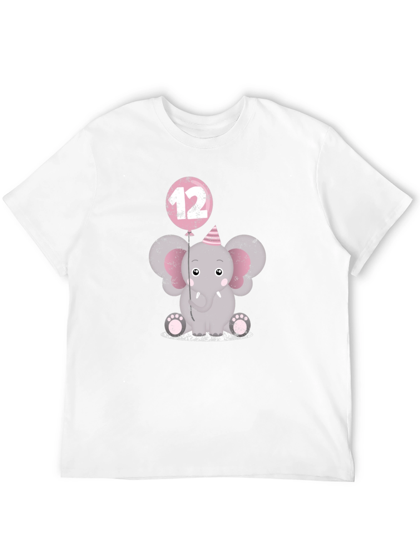 Cute Elephant 12th Birthday T-Shirt