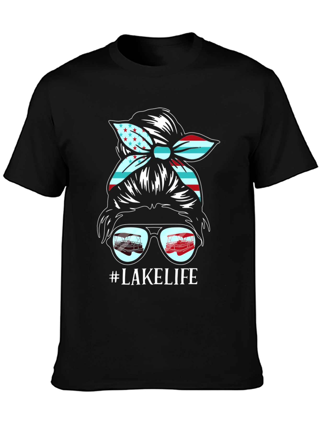 Lake Life Messy Bun T-Shirt