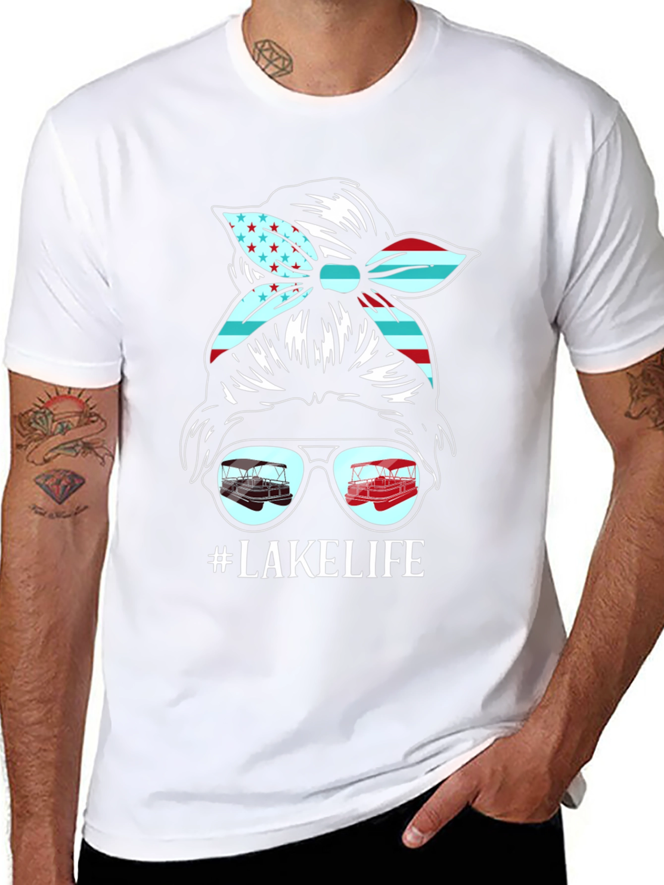 Lake Life Messy Bun T-Shirt