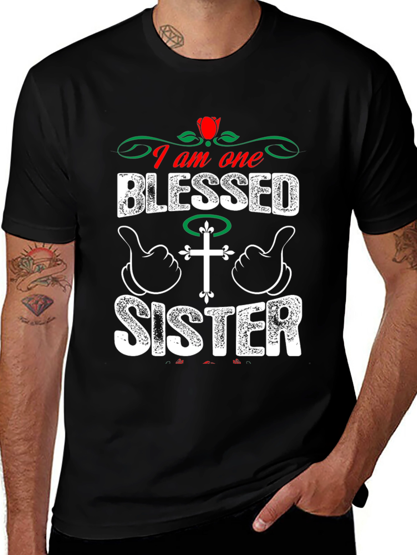 Blessed Sister Graphic Tee - Christian Apparel