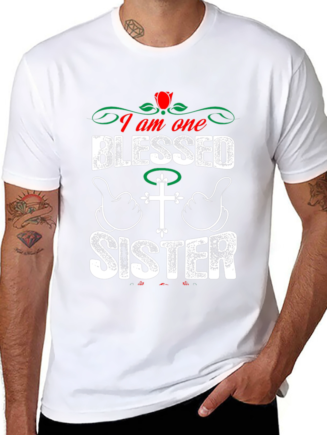Blessed Sister Graphic Tee - Christian Apparel