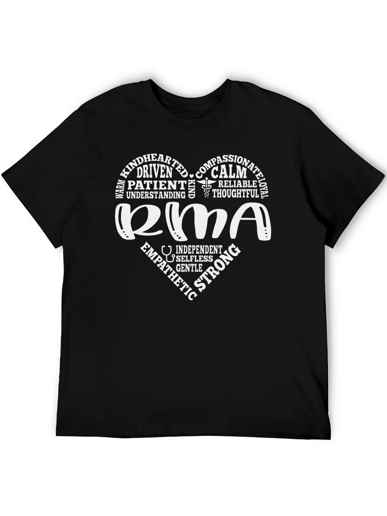 RMA Heart Graphic T-Shirt - Black