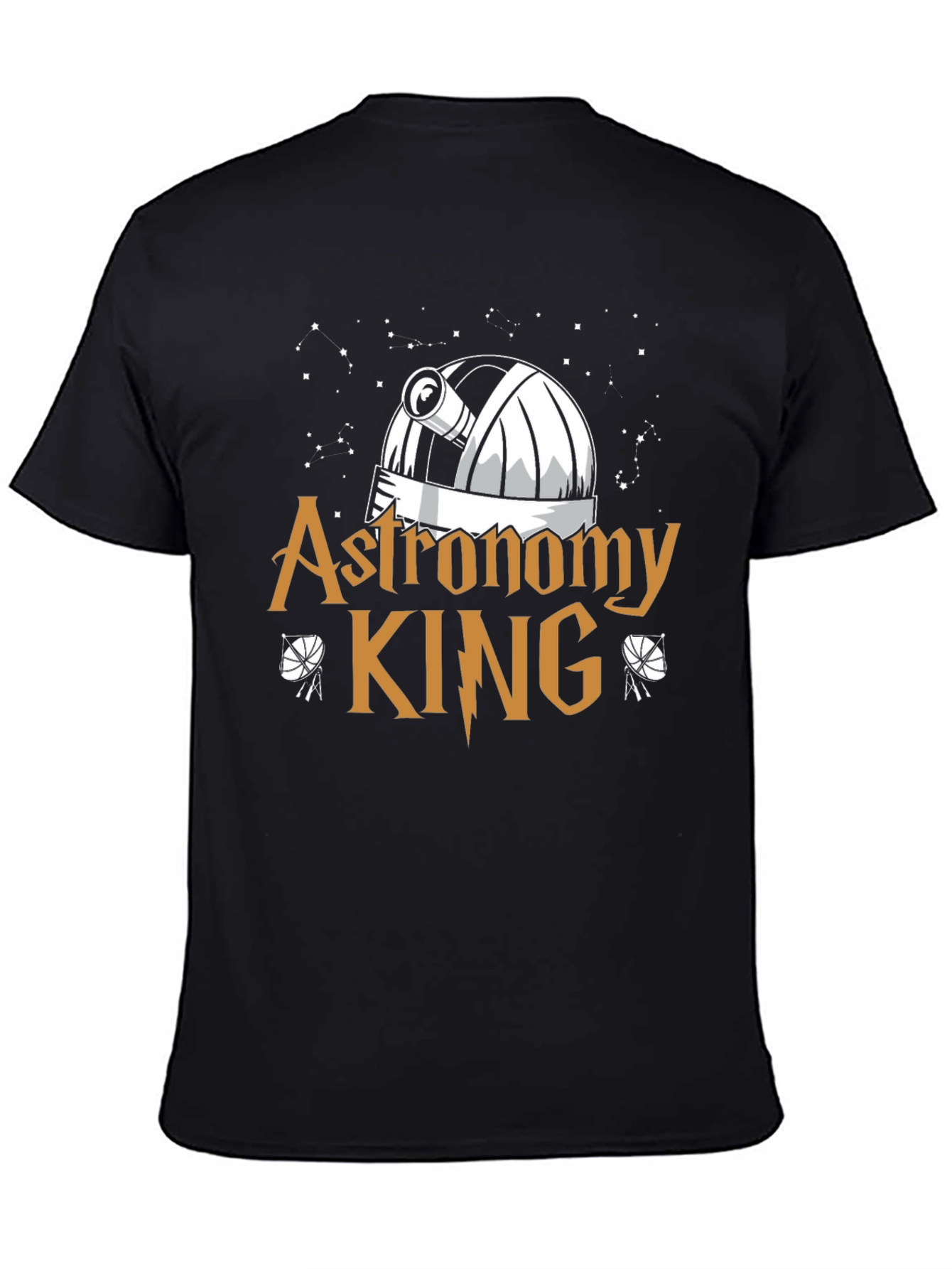 Astronomy King Black T-Shirt
