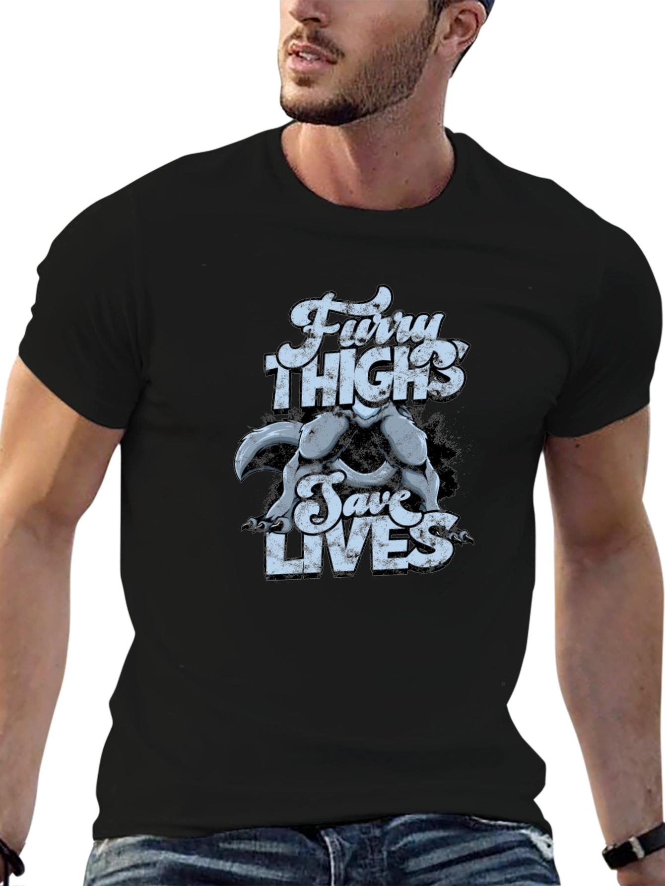 Furry Thighs Save Lives Graphic Tee