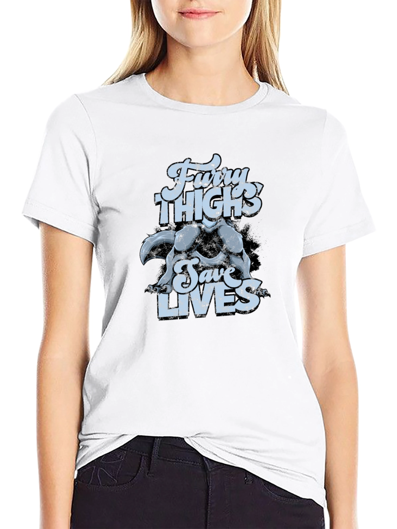 Furry Thighs Save Lives Graphic Tee