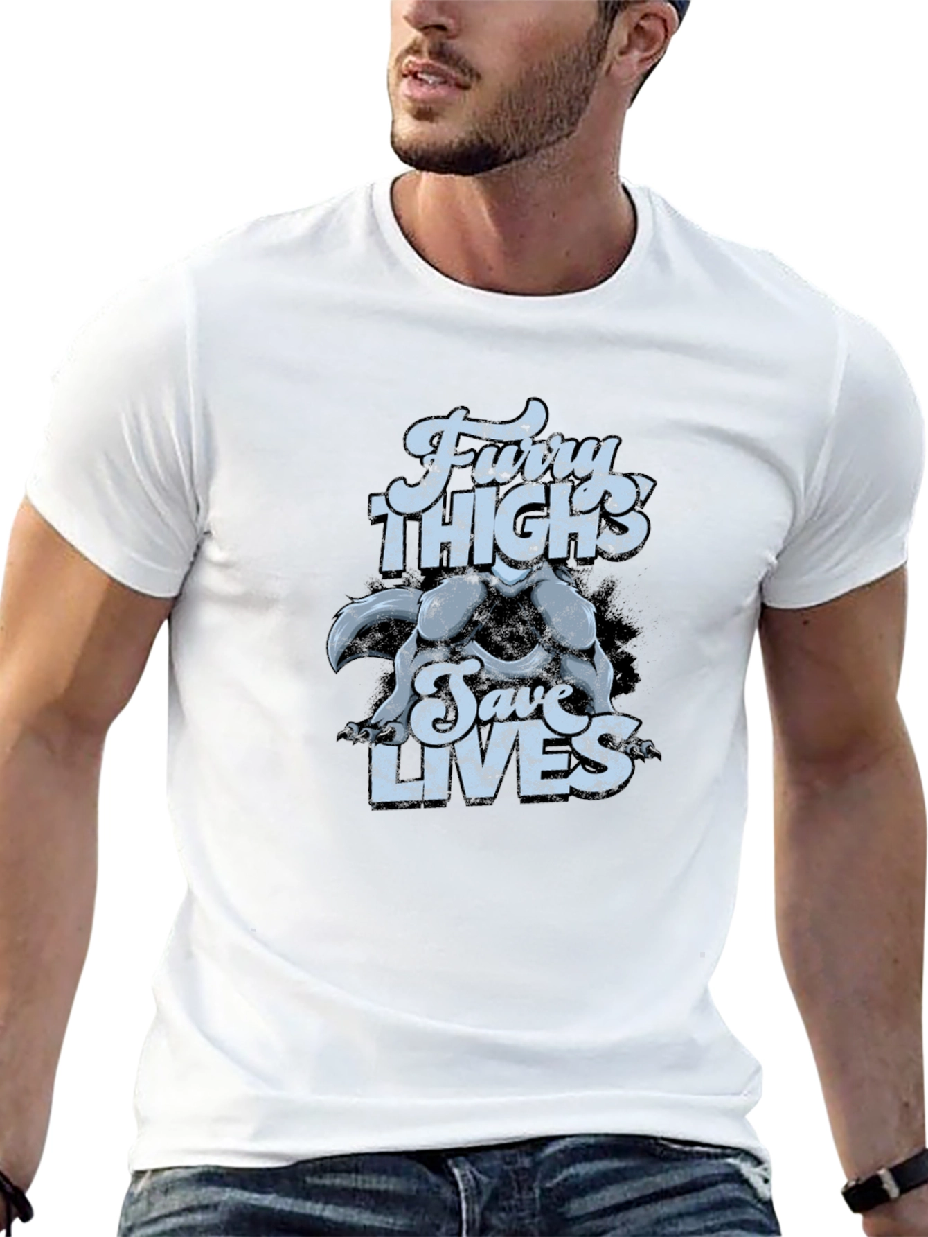 Furry Thighs Save Lives Graphic Tee