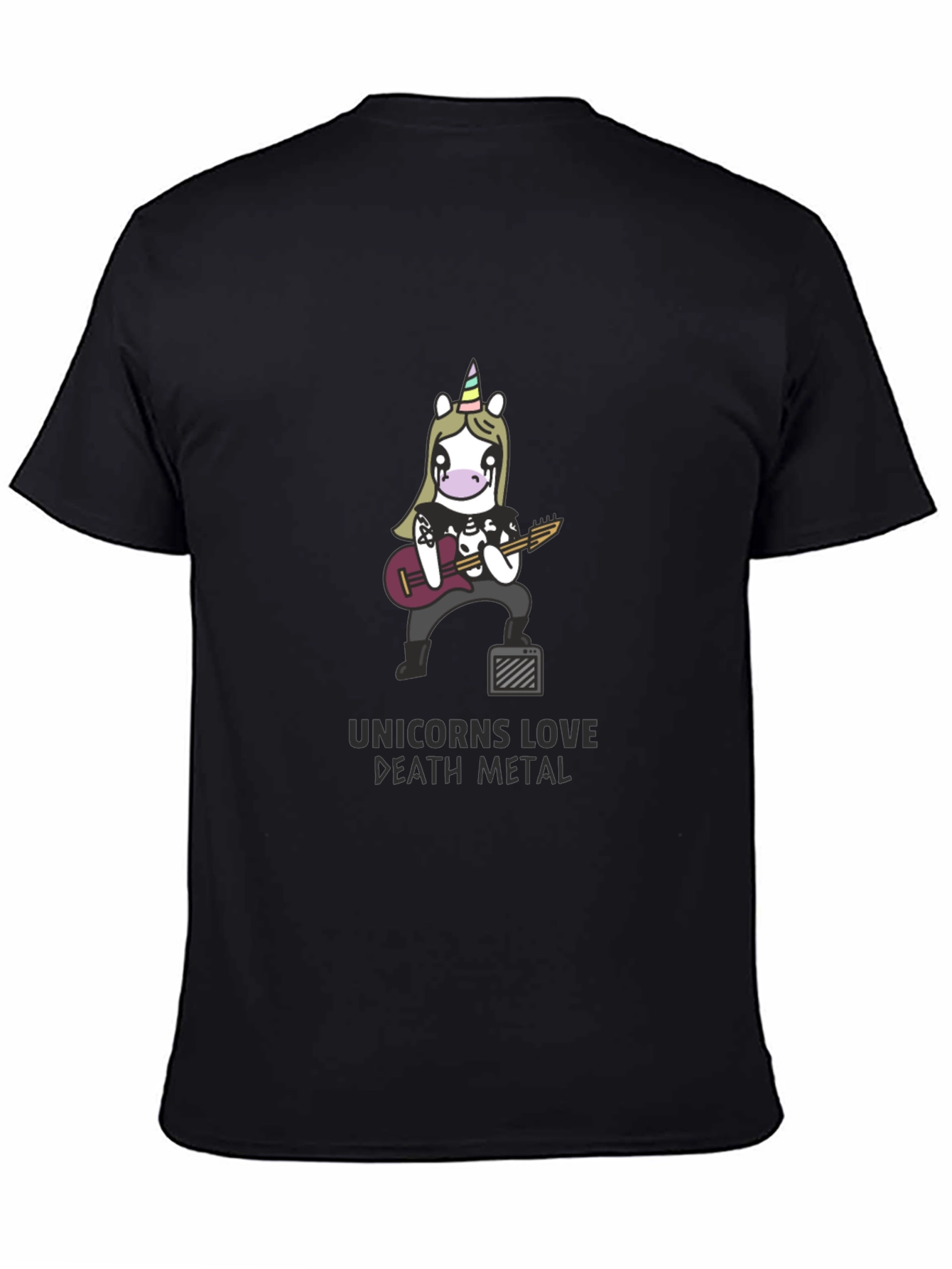 Unicorn Death Metal Black T-Shirt