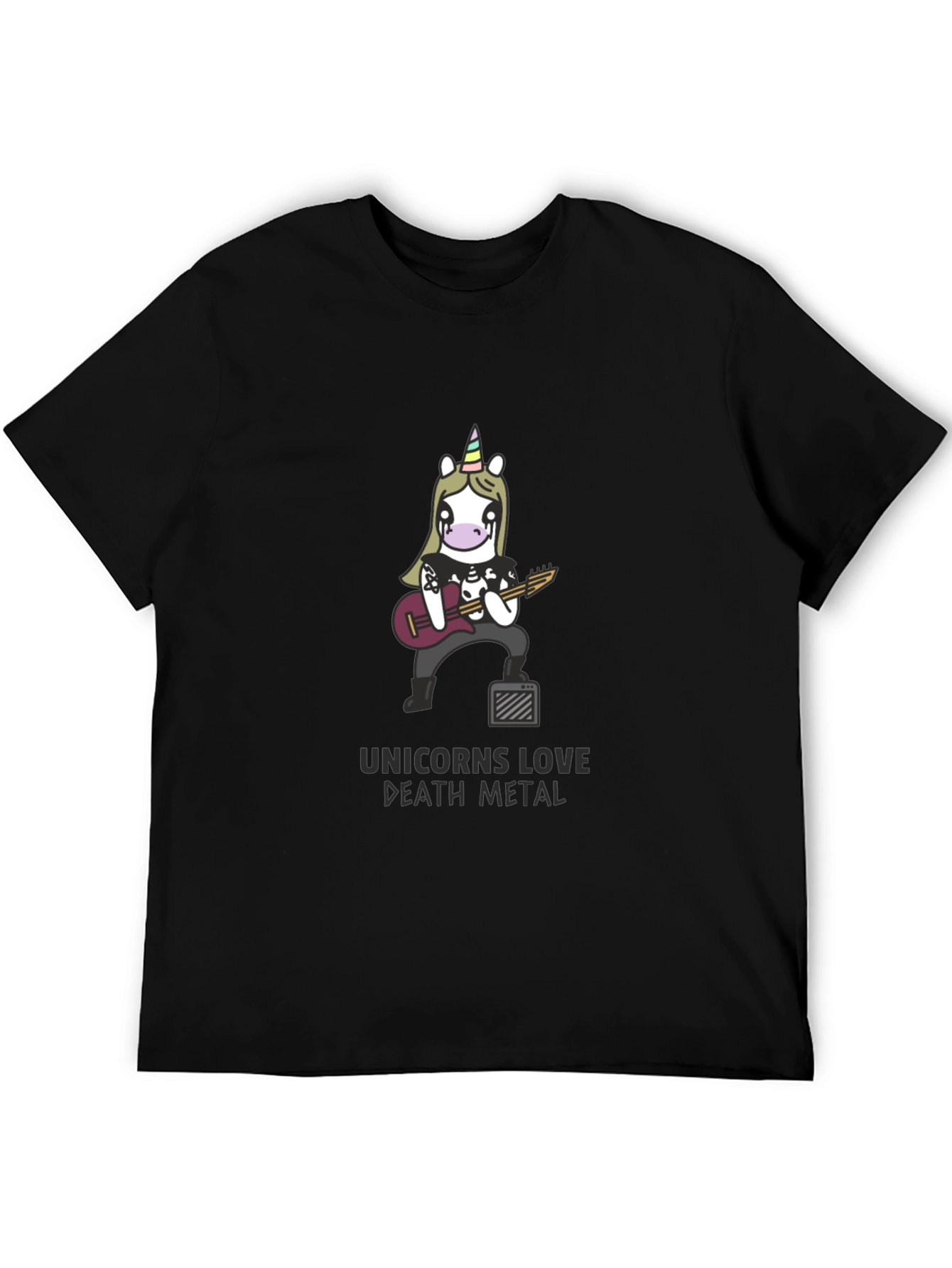 Unicorn Death Metal Black T-Shirt