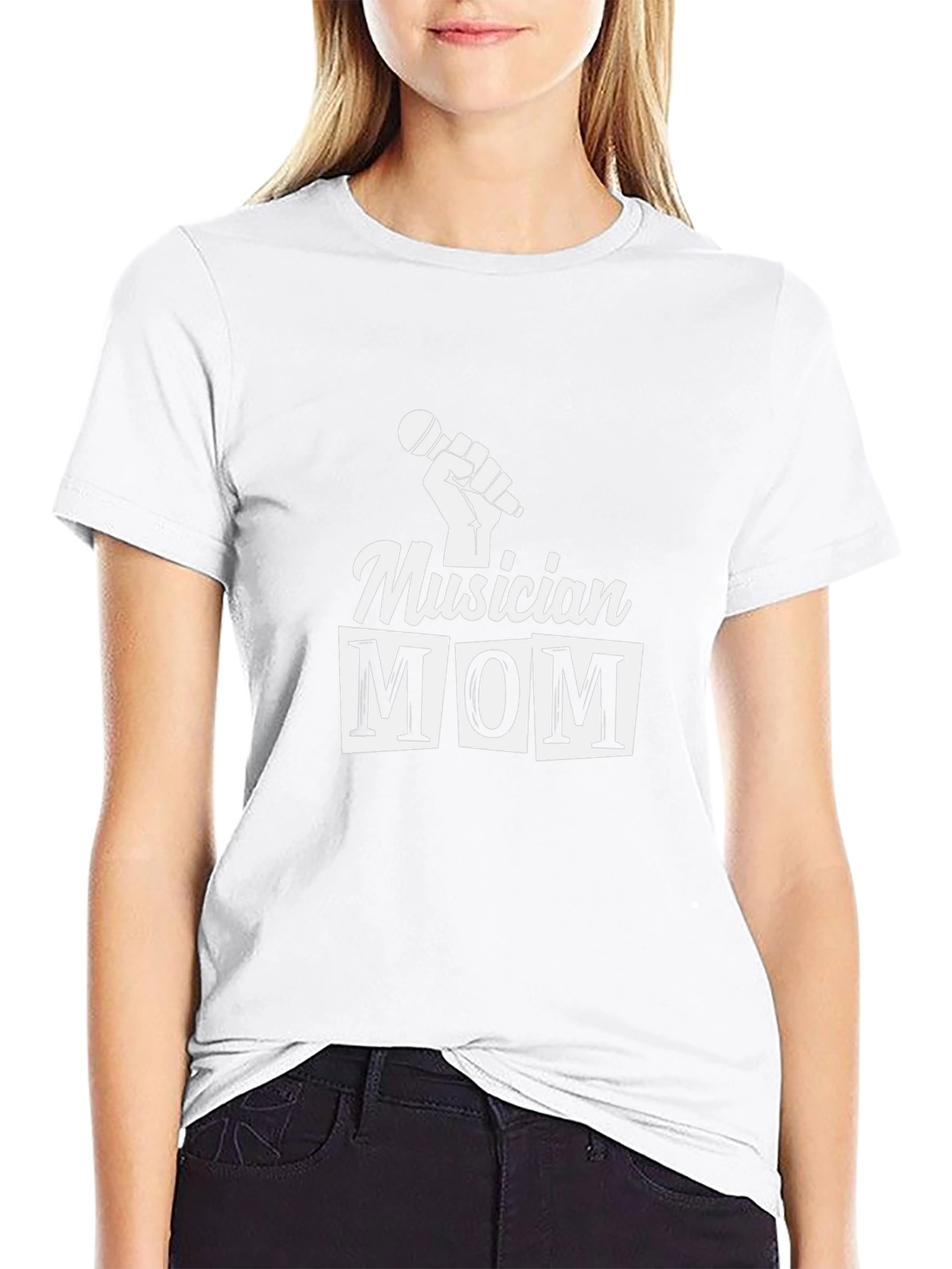 Musician Mom T-Shirt - Black Graphic Tee