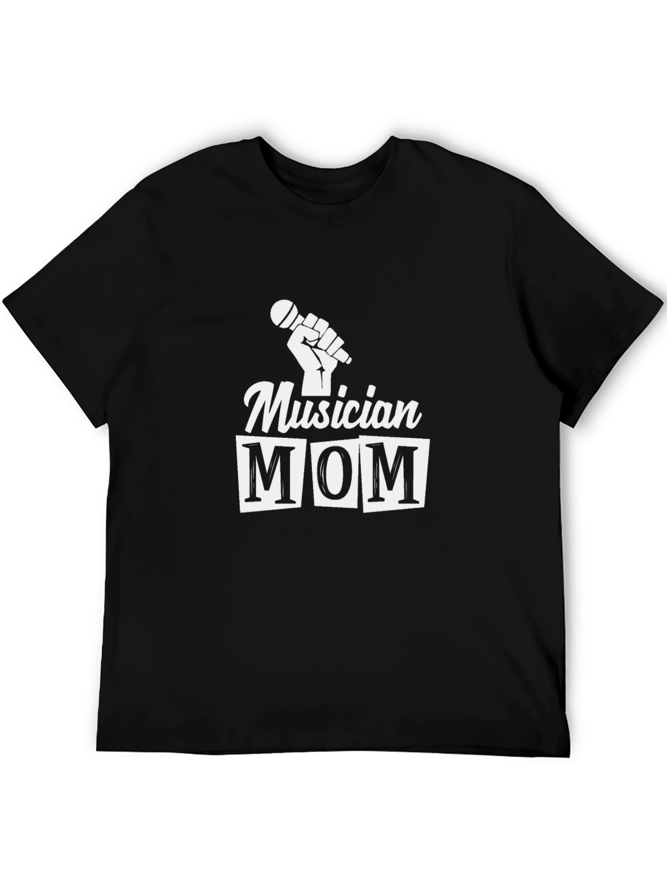 Musician Mom T-Shirt - Black Graphic Tee