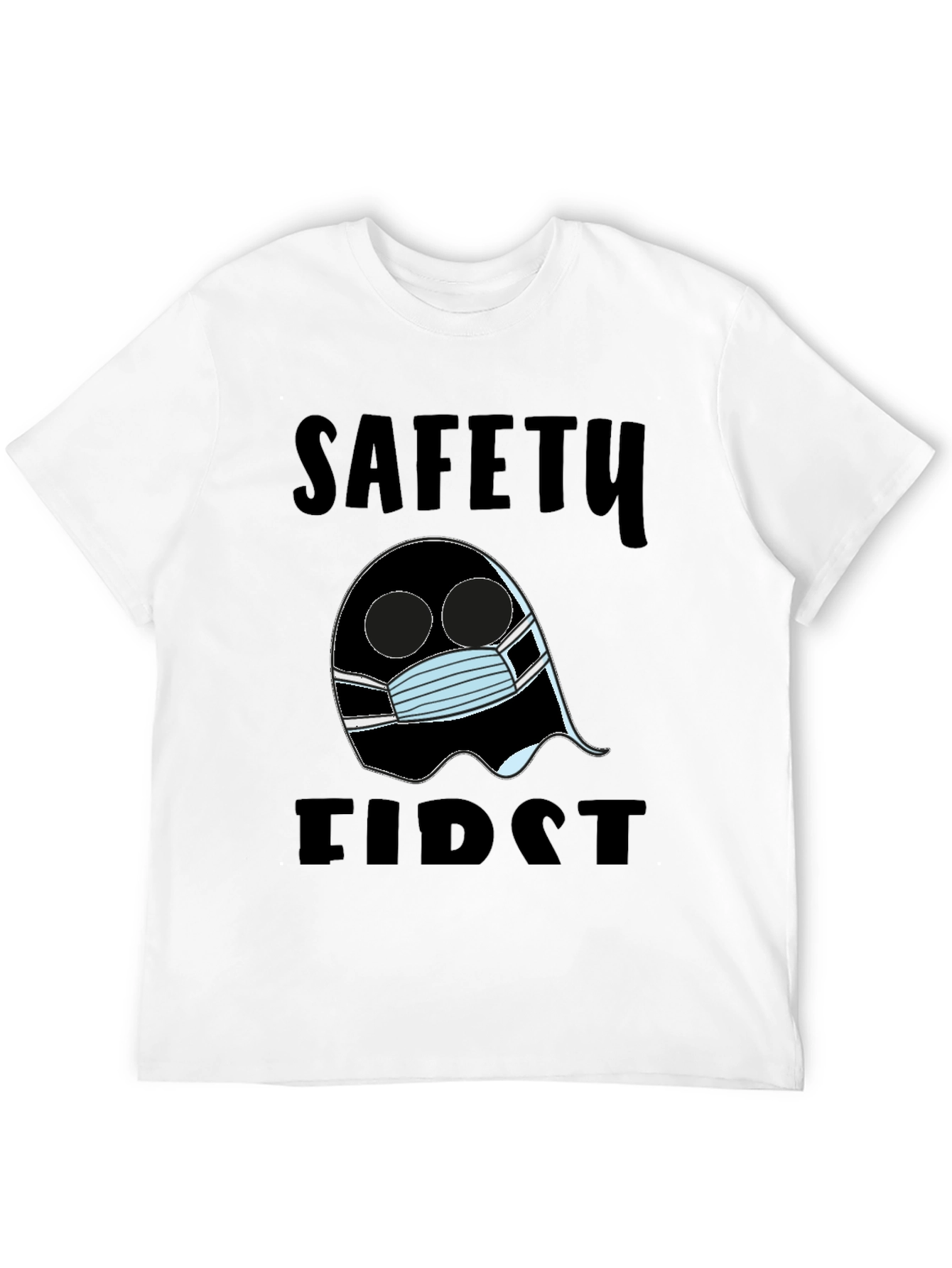 Safety First Ghost T-Shirt Halloween Costume Tee