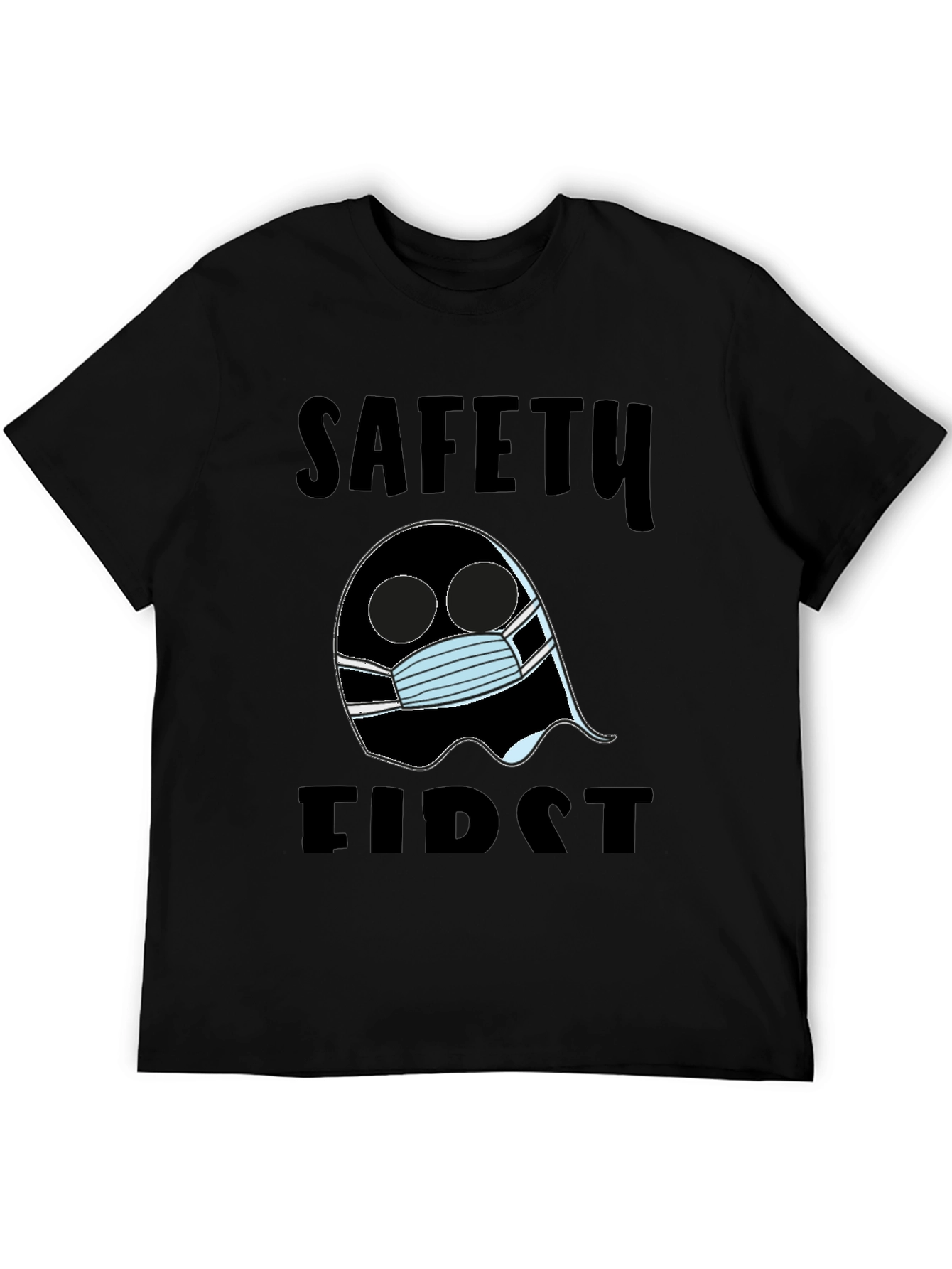 Safety First Ghost T-Shirt Halloween Costume Tee