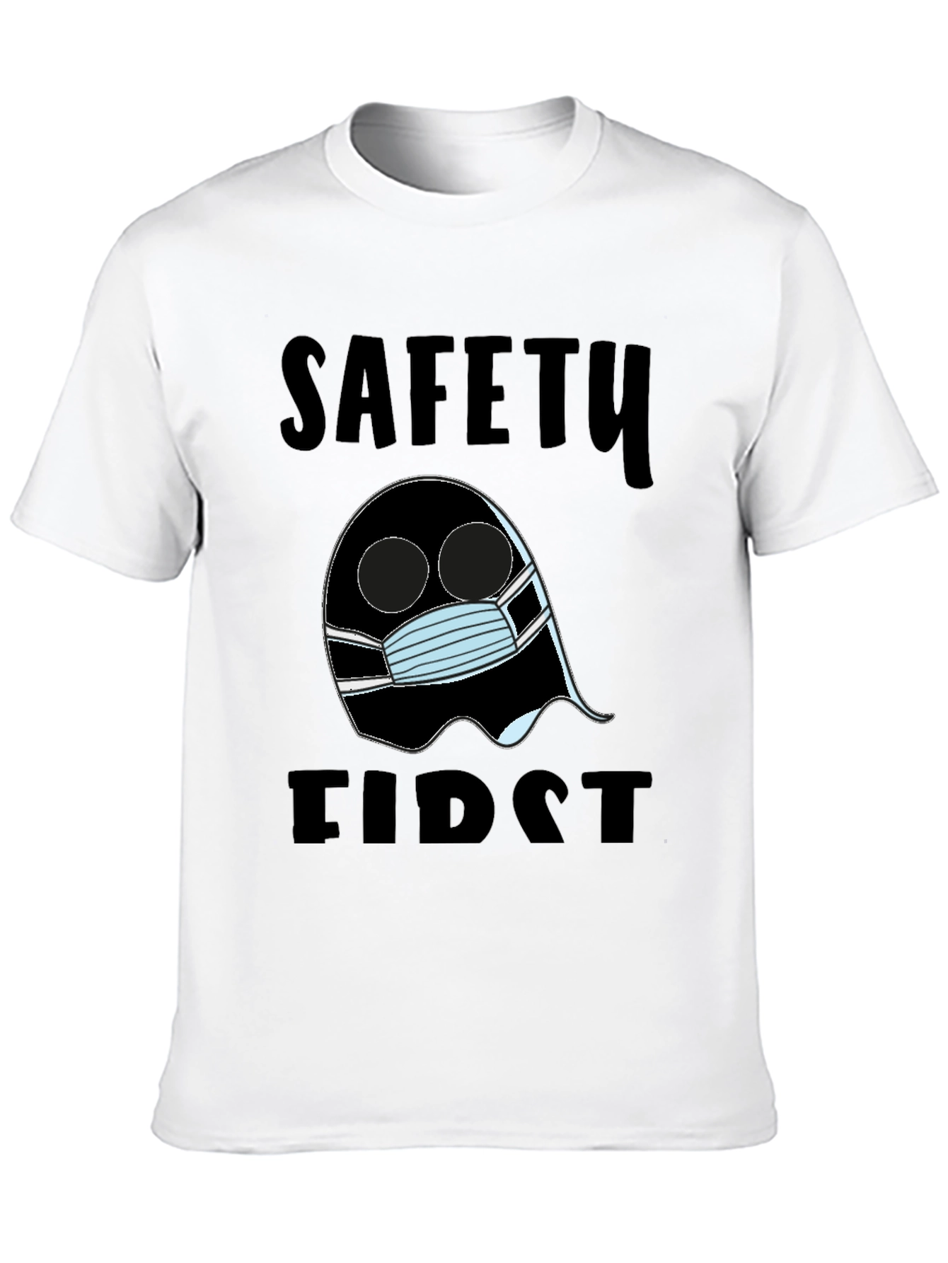 Safety First Ghost T-Shirt Halloween Costume Tee