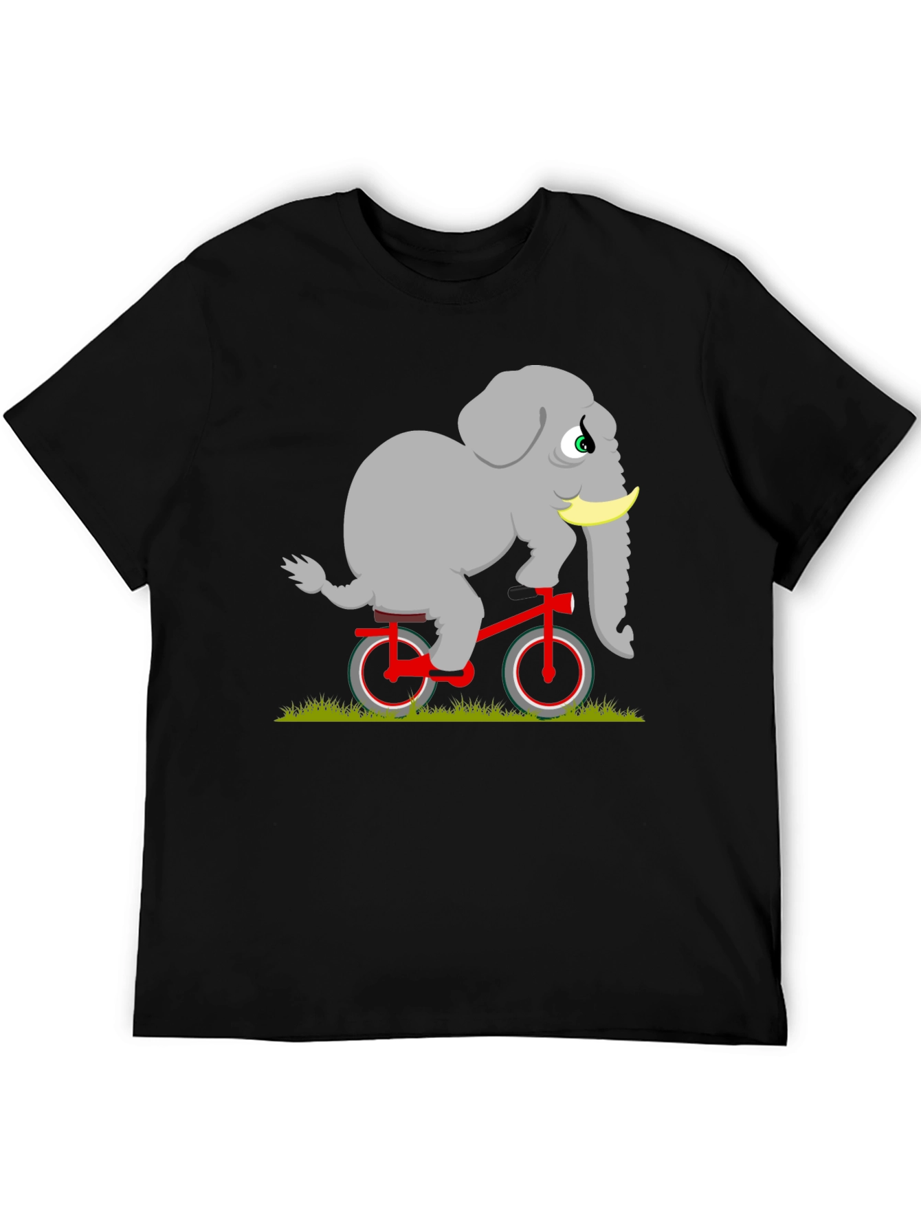 Elephant on Bicycle Graphic Tee