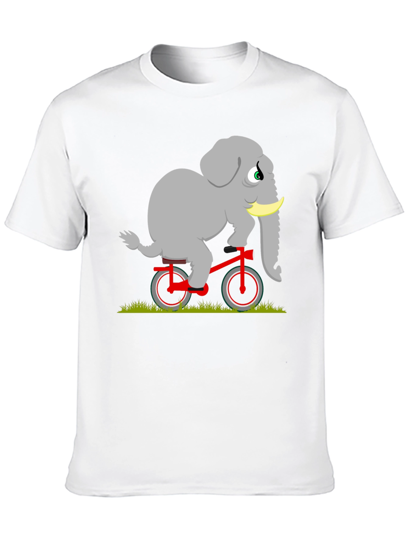 Elephant on Bicycle Graphic Tee