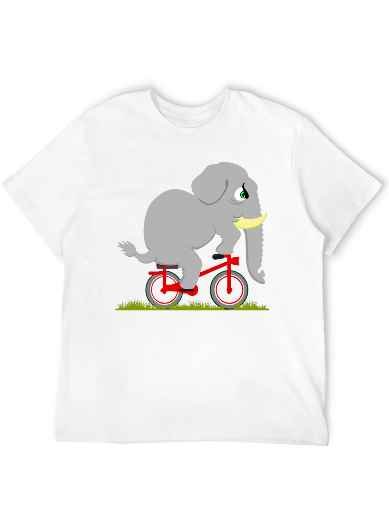 Elephant on Bicycle Graphic Tee
