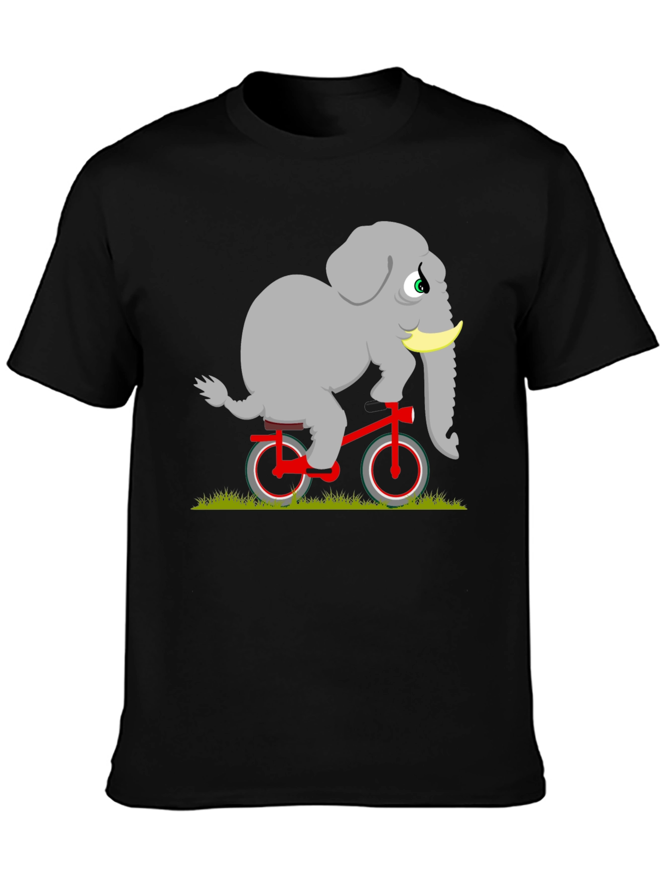 Elephant on Bicycle Graphic Tee