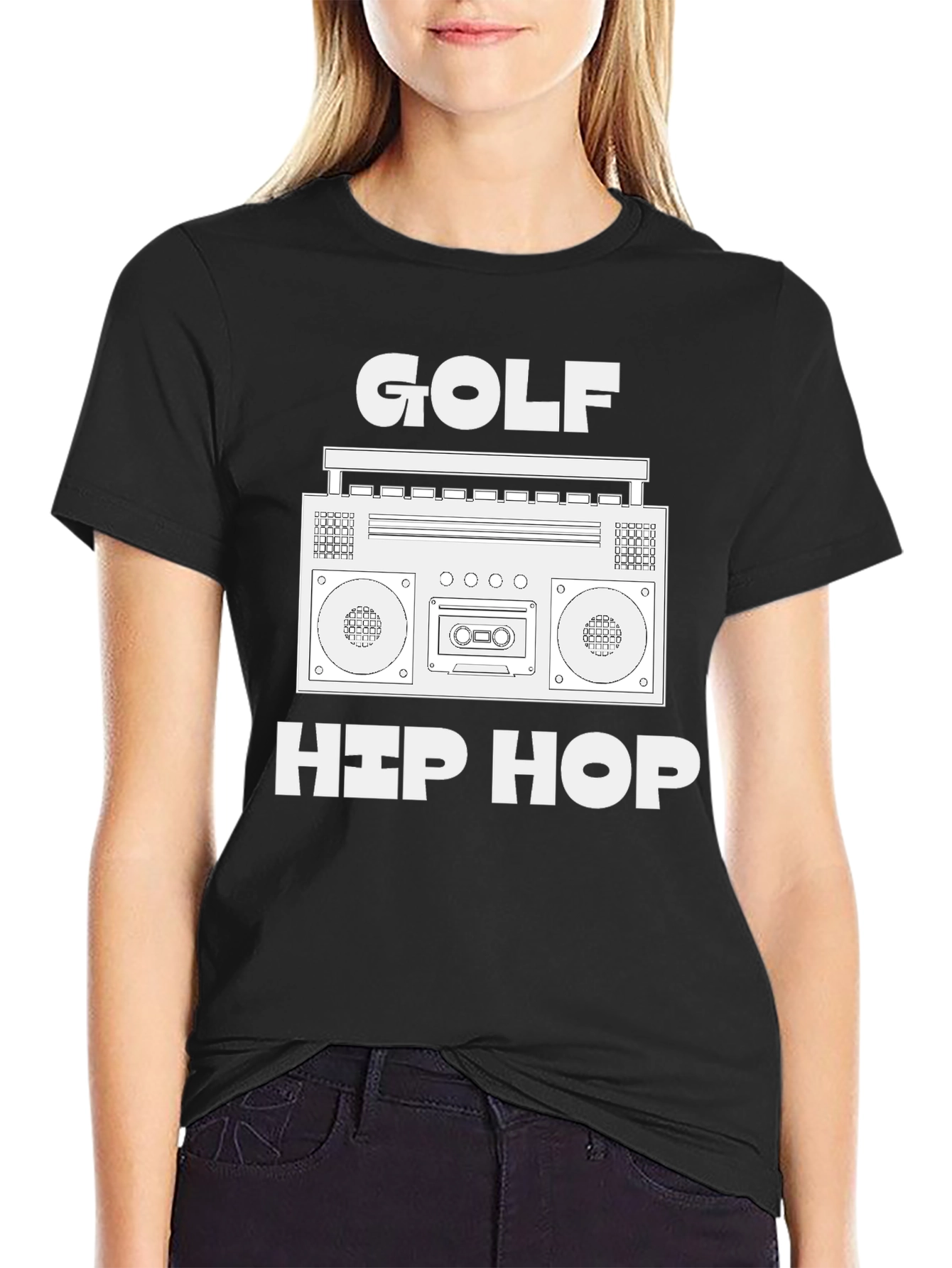 Golf Hip Hop Boombox Graphic Tee