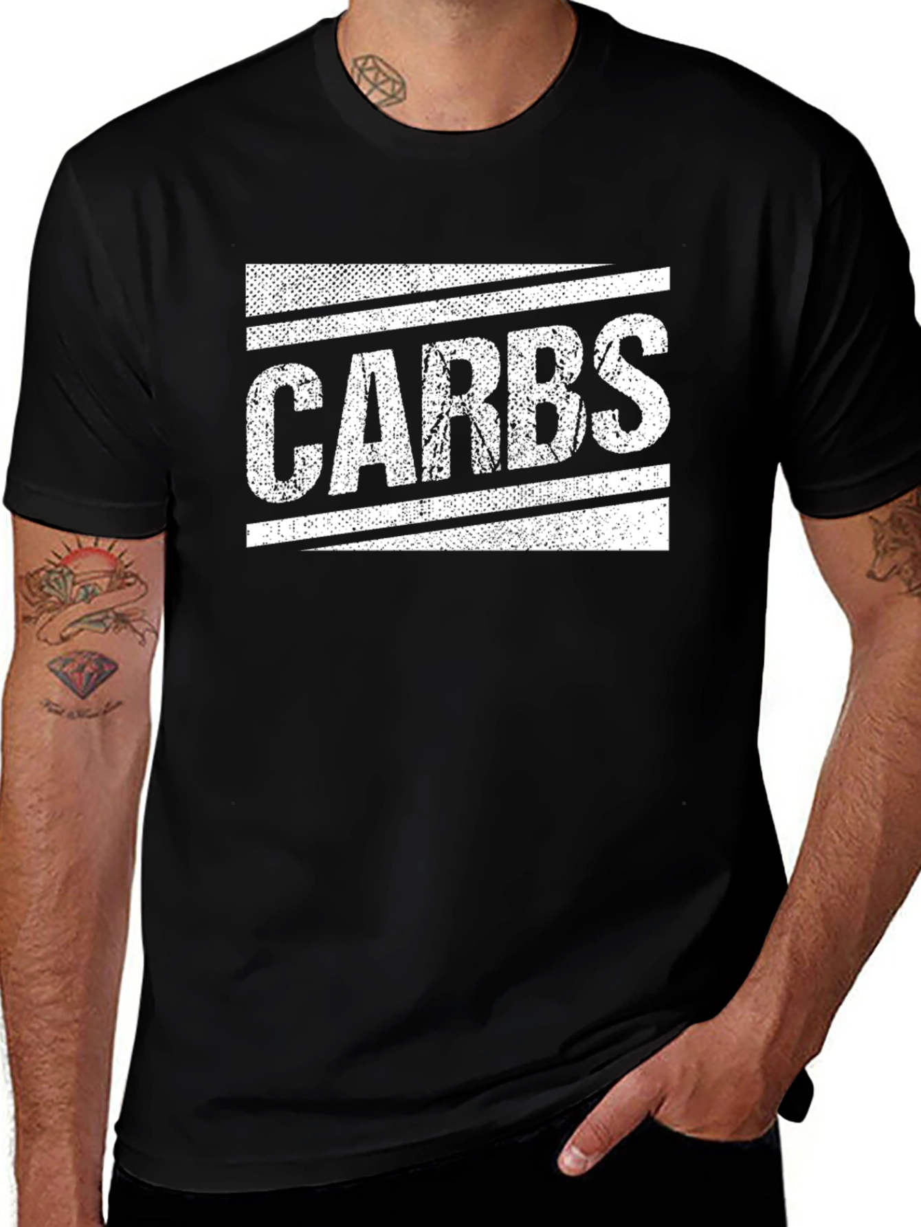 CARBS Graphic Tee - Bold Black T-Shirt