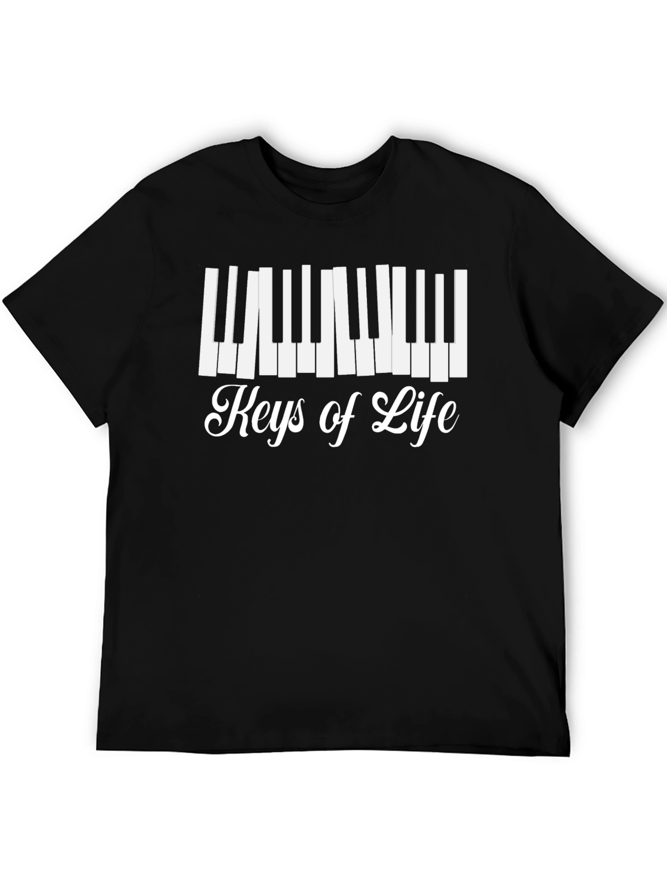 Keys of Life Graphic Tee - Musicians Black T-Shirt