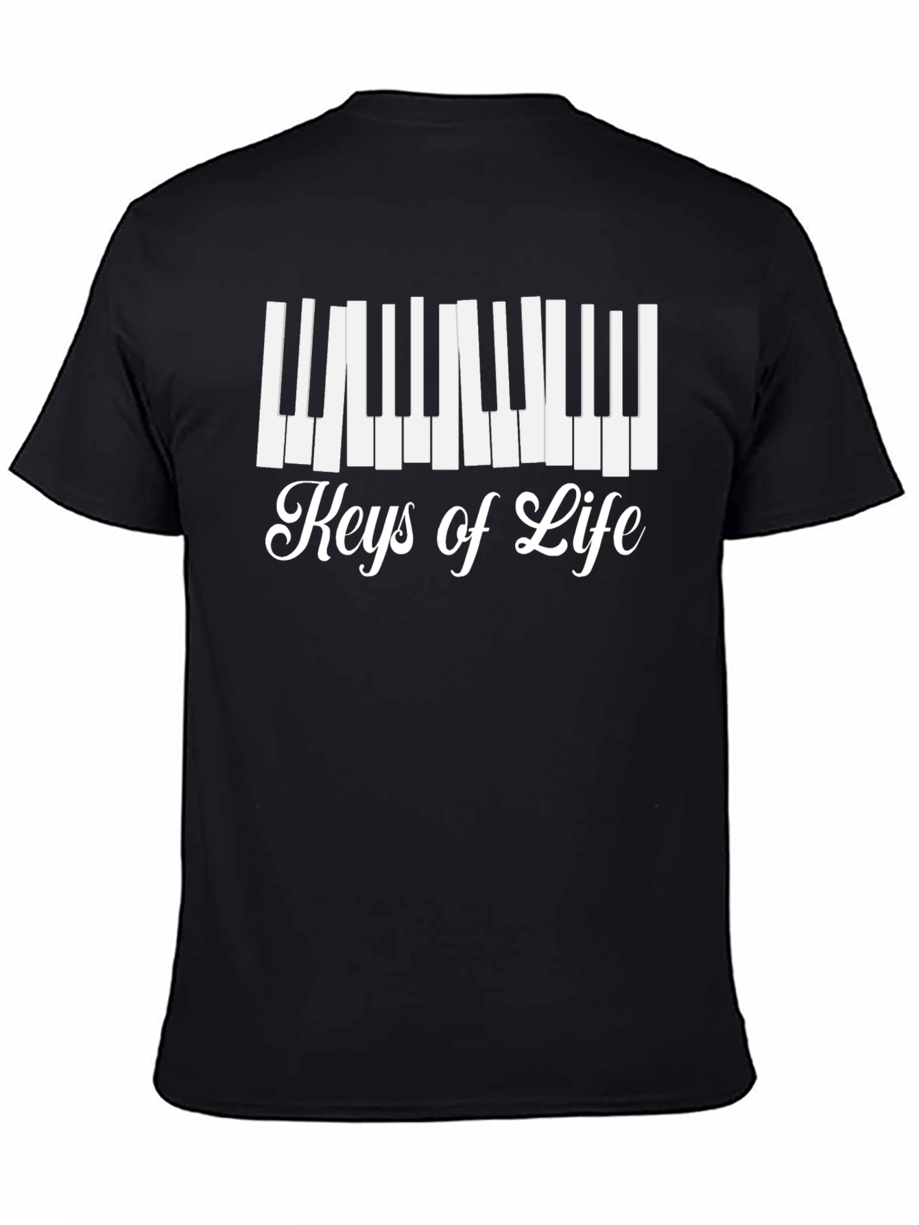 Keys of Life Graphic Tee - Musicians Black T-Shirt