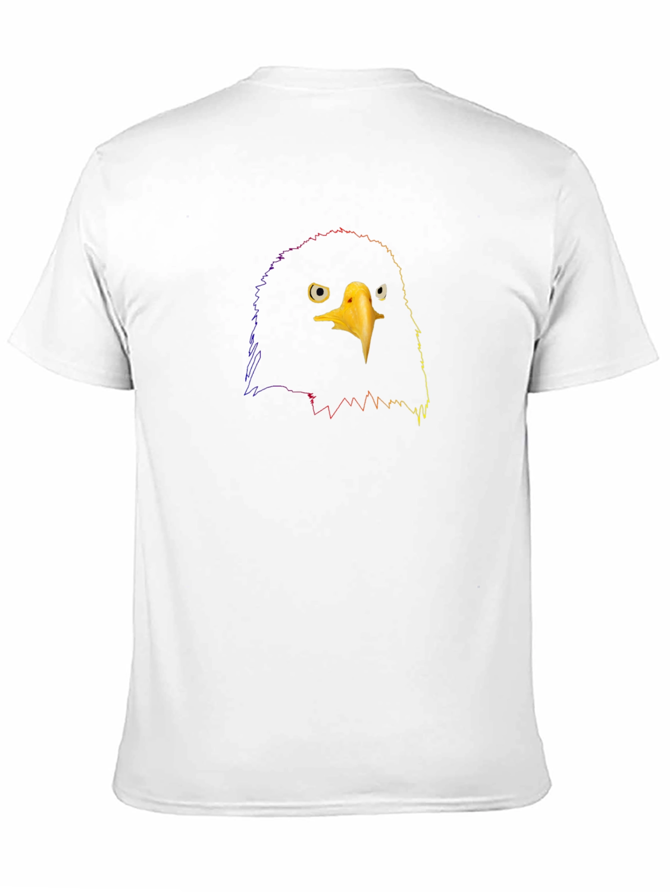 Bold Eagle Graphic Tee - Black Cotton T-Shirt