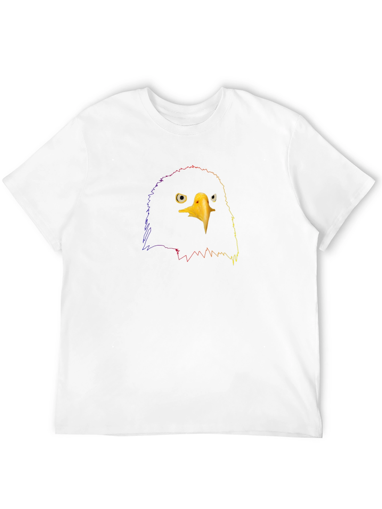 Bold Eagle Graphic Tee - Black Cotton T-Shirt