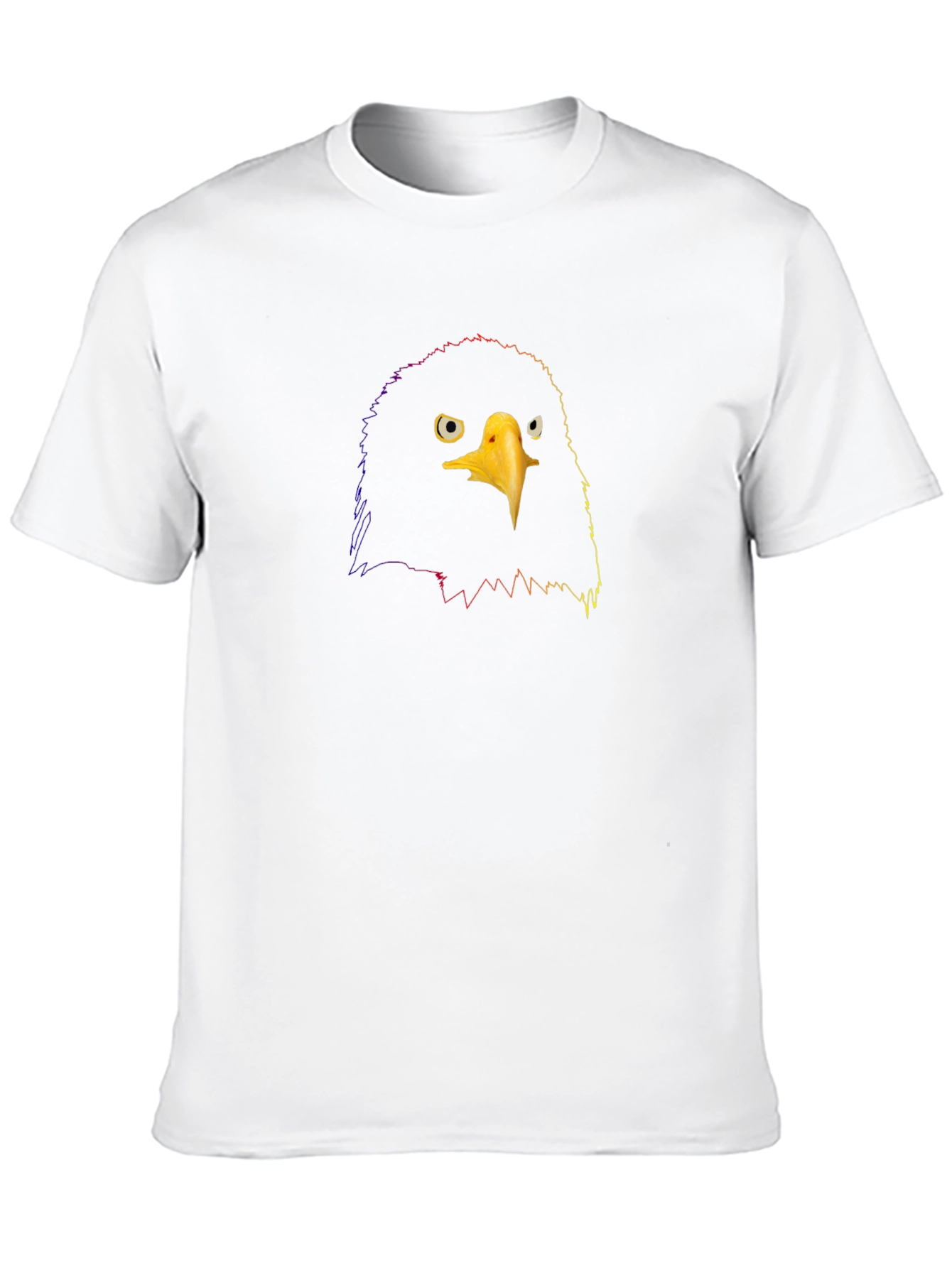 Bold Eagle Graphic Tee - Black Cotton T-Shirt