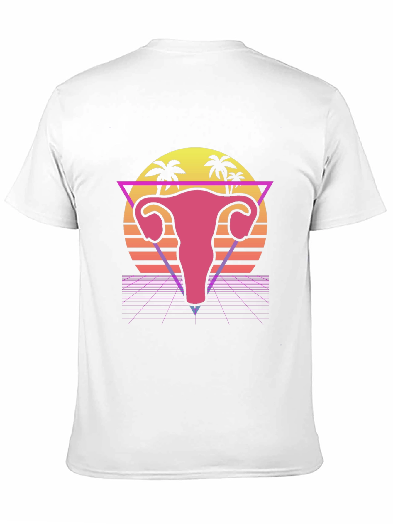 Retro Uterus T-Shirt - Synthwave Graphic Tee