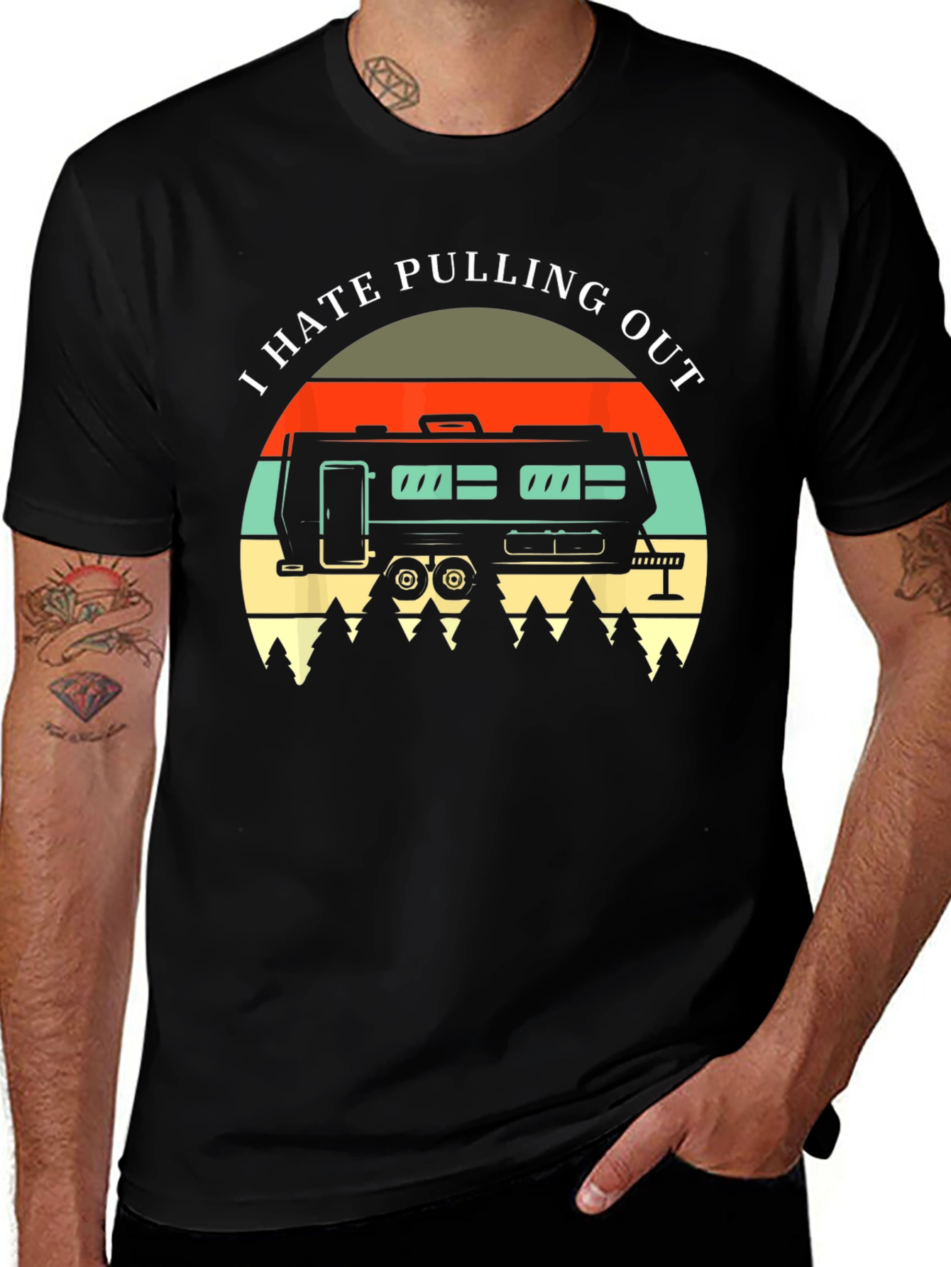 I Hate Pulling Out T-Shirt - Camping RV Design
