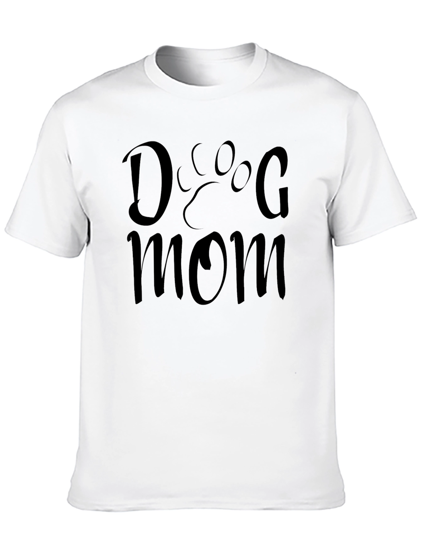 Dog Mom Graphic T-Shirt - Black Unisex Tee
