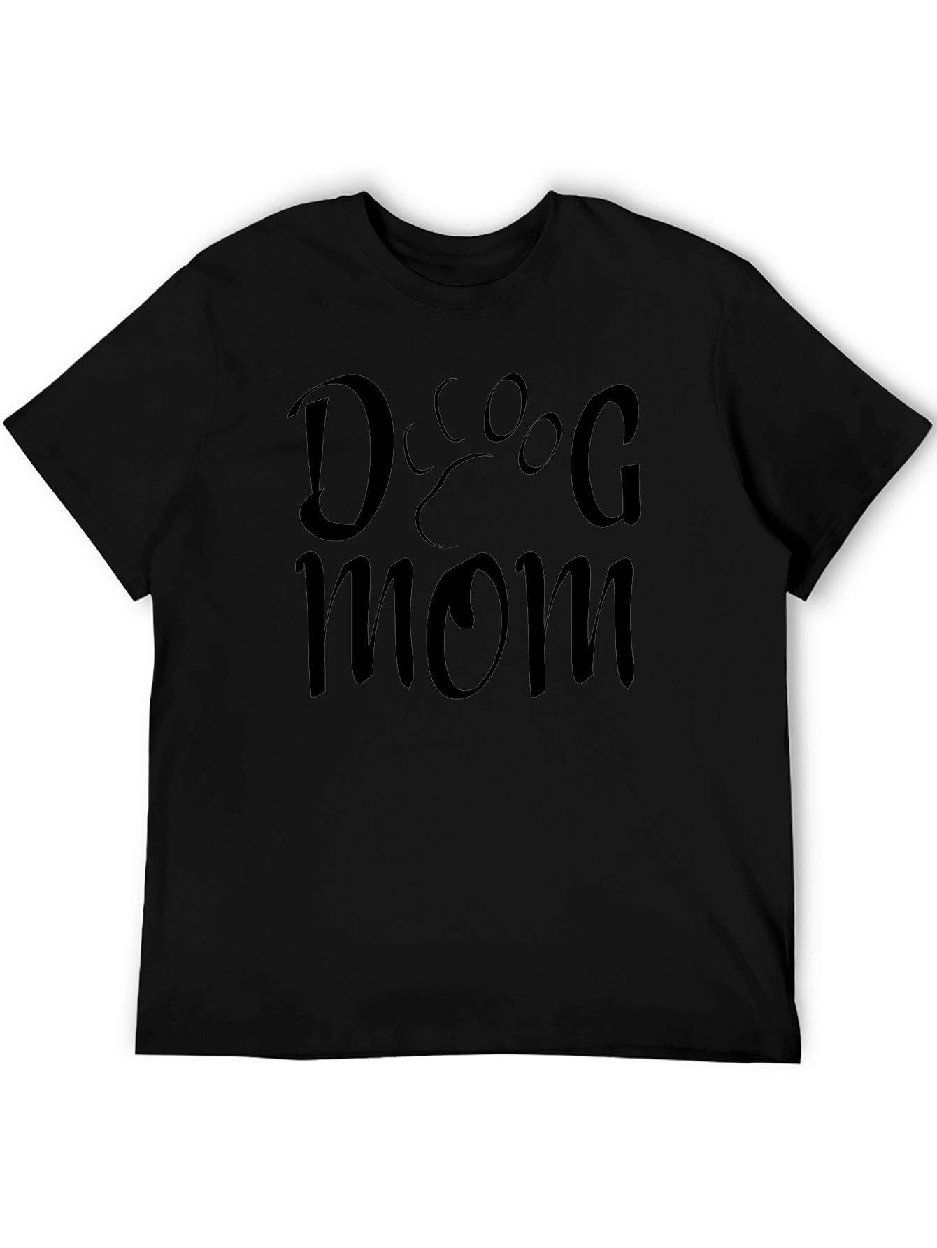 Dog Mom Graphic T-Shirt - Black Unisex Tee