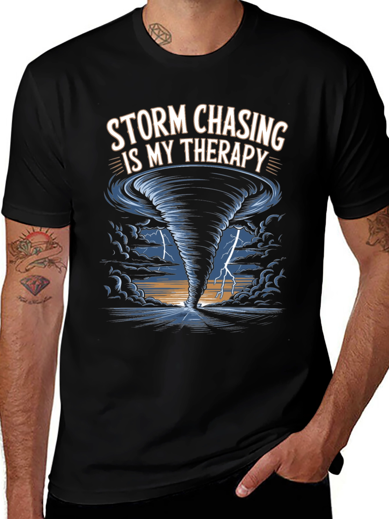 Storm Chasing Therapy Graphic Tee