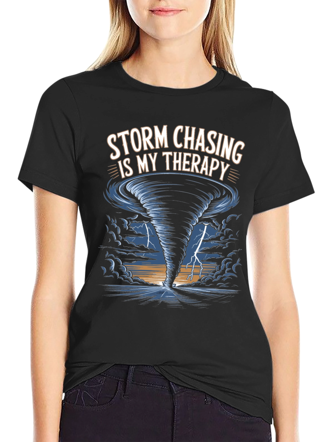 Storm Chasing Therapy Graphic Tee