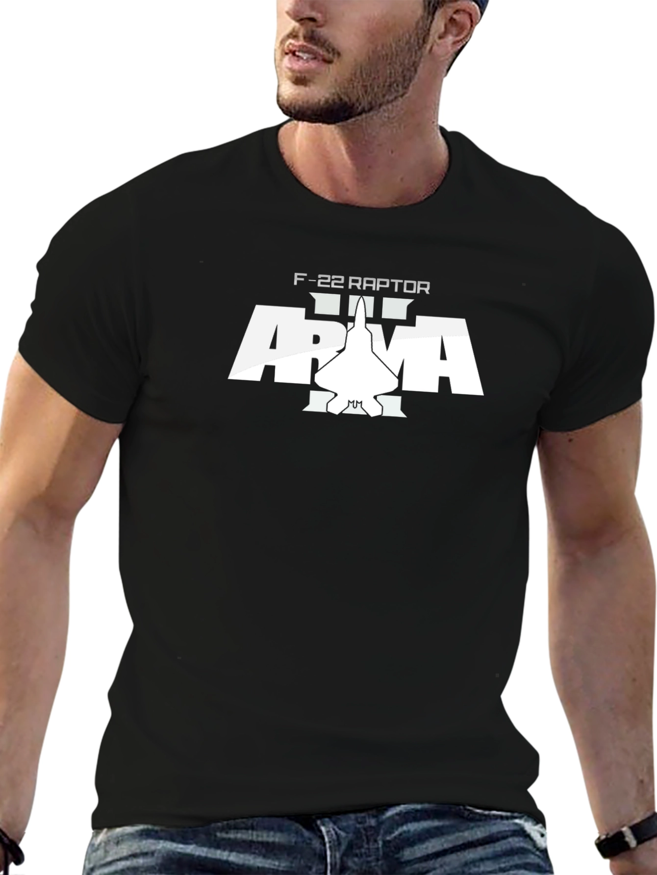 F-22 Raptor ARMA T-Shirt - Gamer Gift