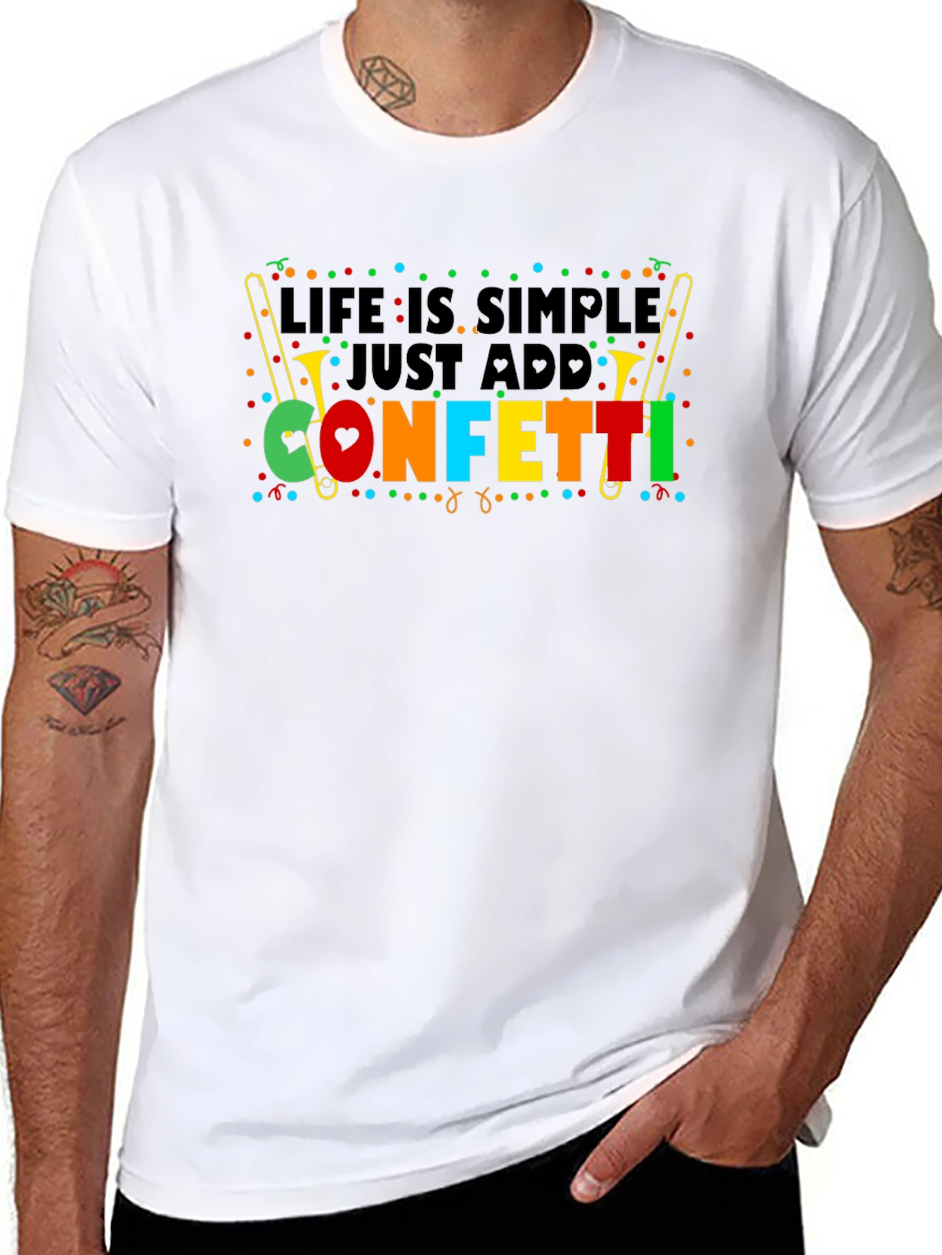 Life is Simple Just Add Confetti T-Shirt
