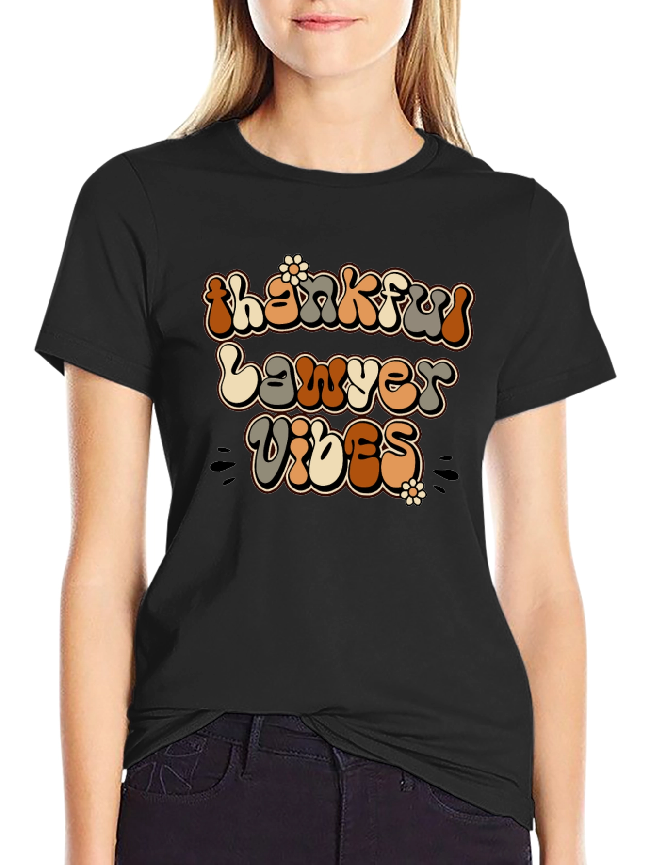 Thankful Lawyer Vibes Retro T-Shirt
