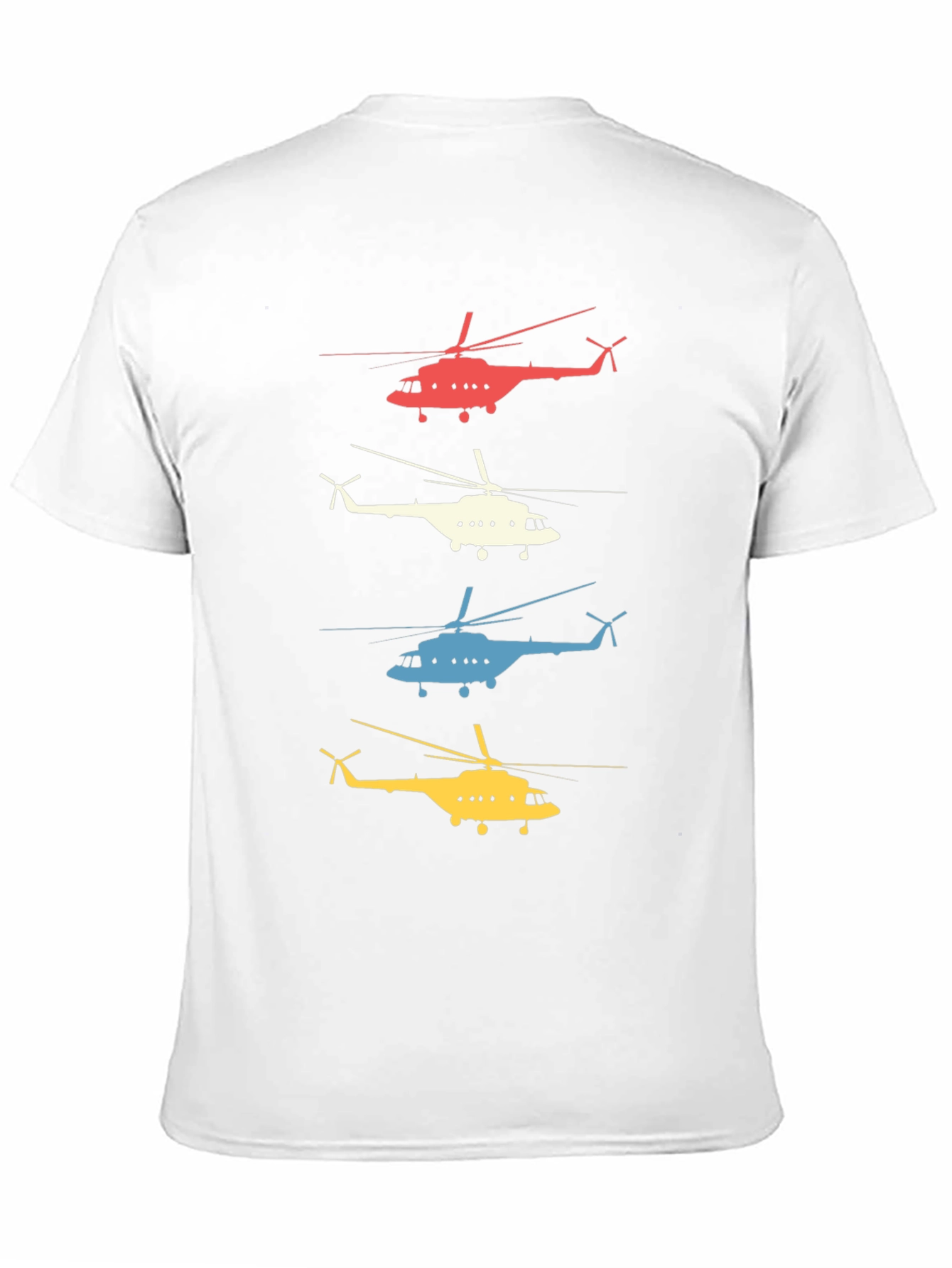 Retro Helicopter Graphic T-Shirt