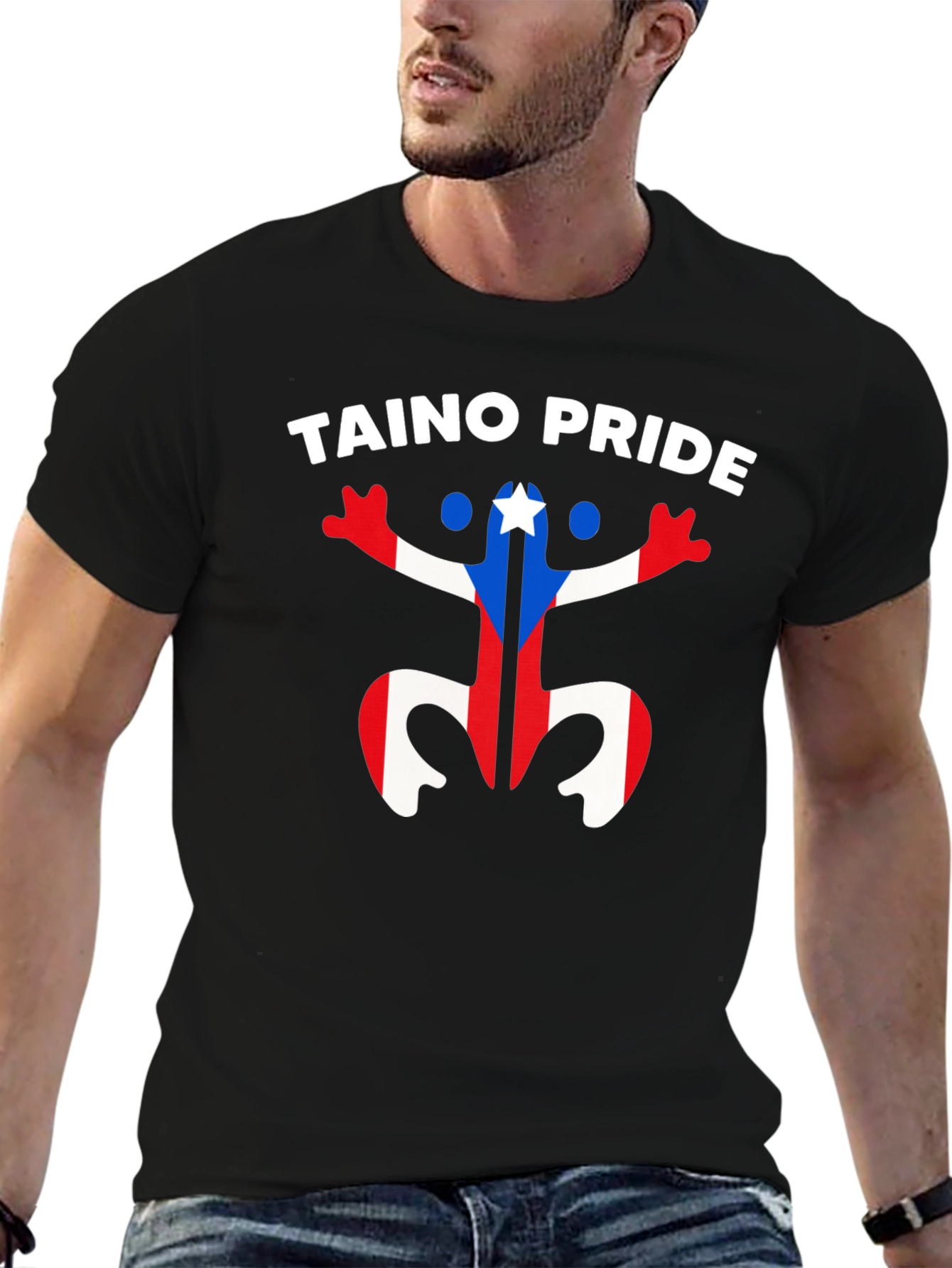 Taino Pride Puerto Rican Flag T-Shirt