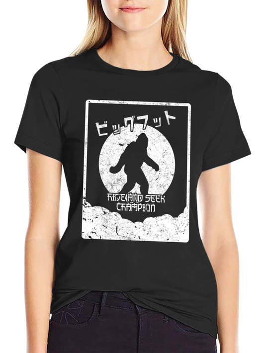 Bigfoot Hide & Seek Champion Black Graphic Tee