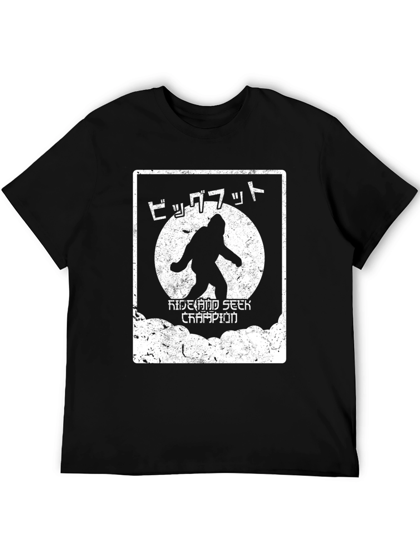 Bigfoot Hide & Seek Champion Black Graphic Tee