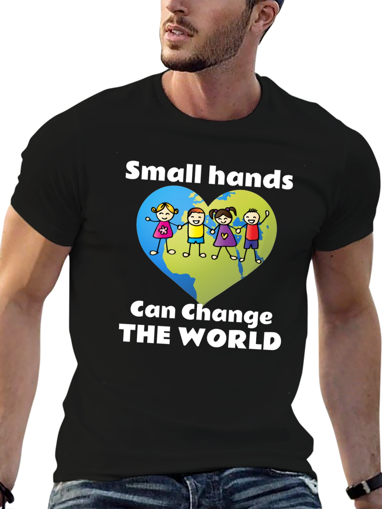 Small Hands Change the World Graphic Tee