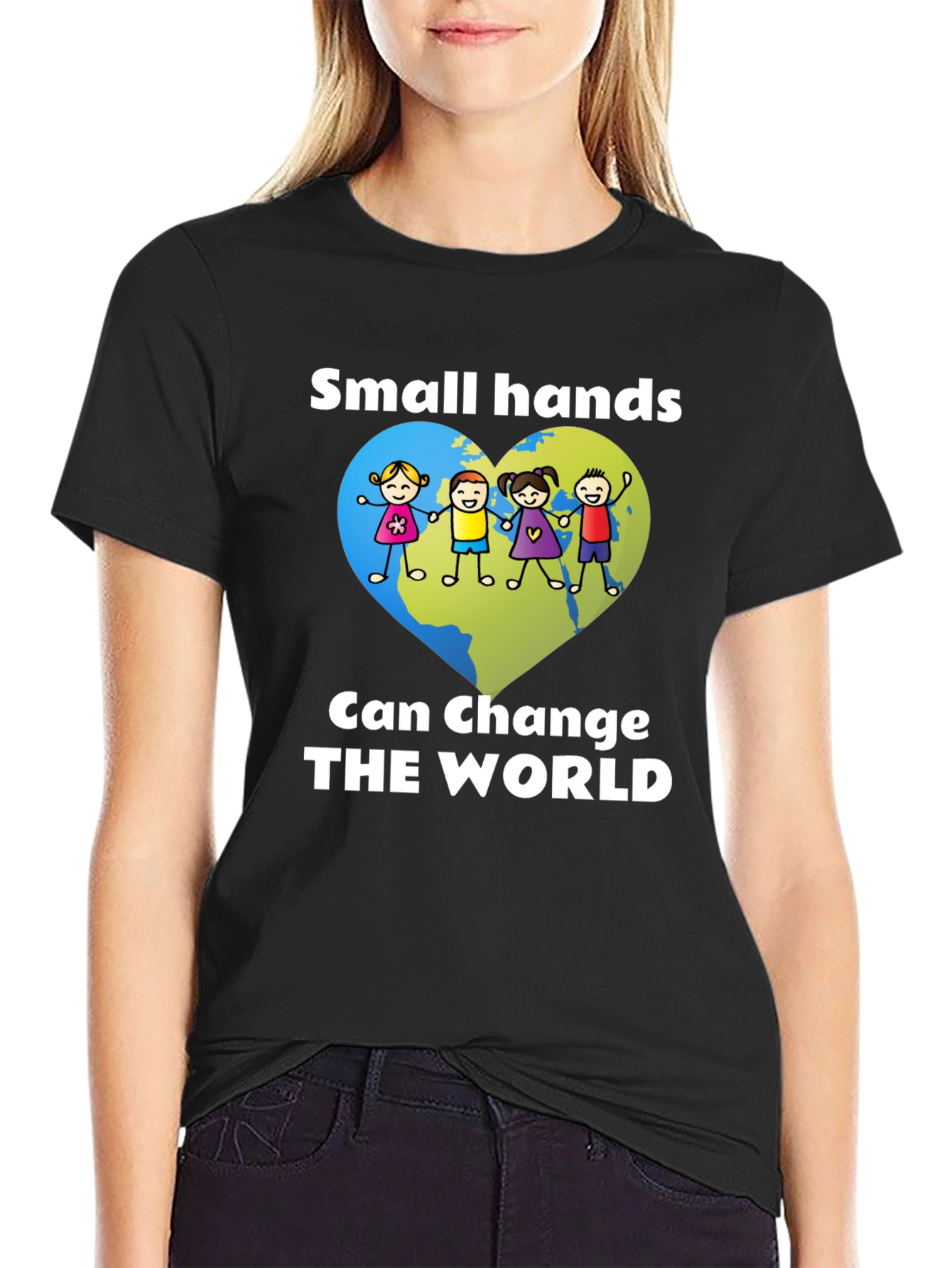 Small Hands Change the World Graphic Tee