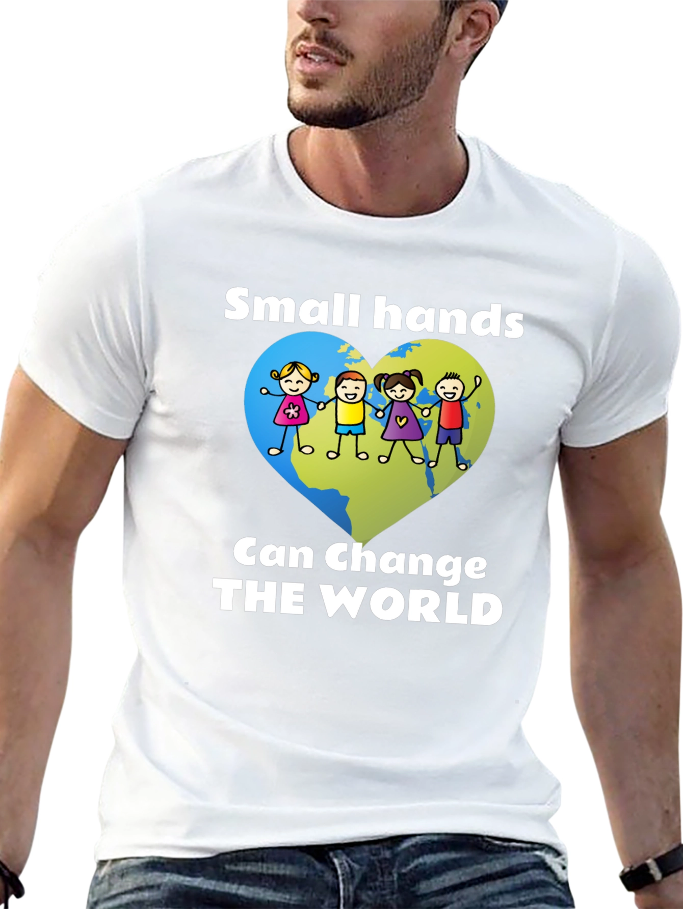 Small Hands Change the World Graphic Tee