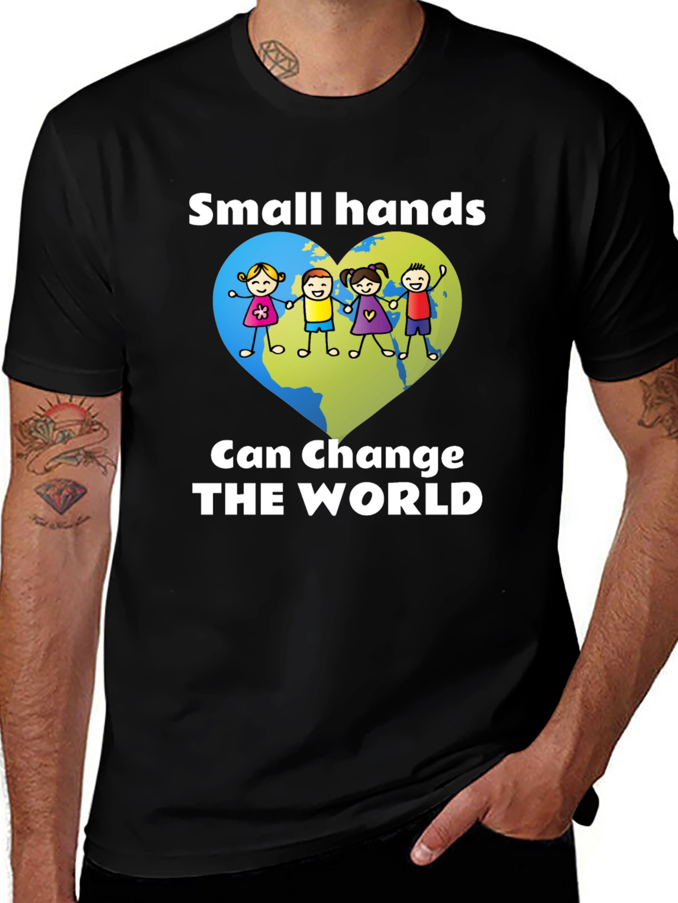 Small Hands Change the World Graphic Tee