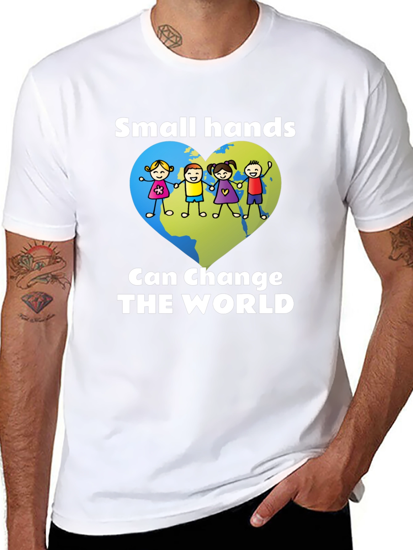 Small Hands Change the World Graphic Tee