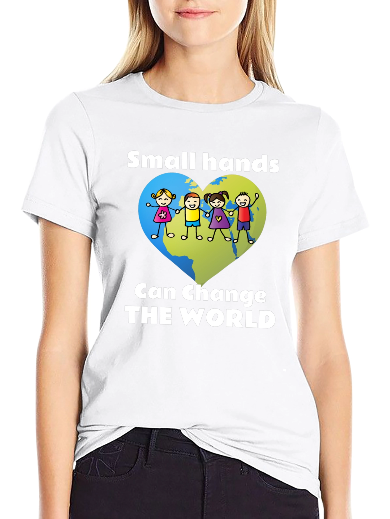 Small Hands Change the World Graphic Tee