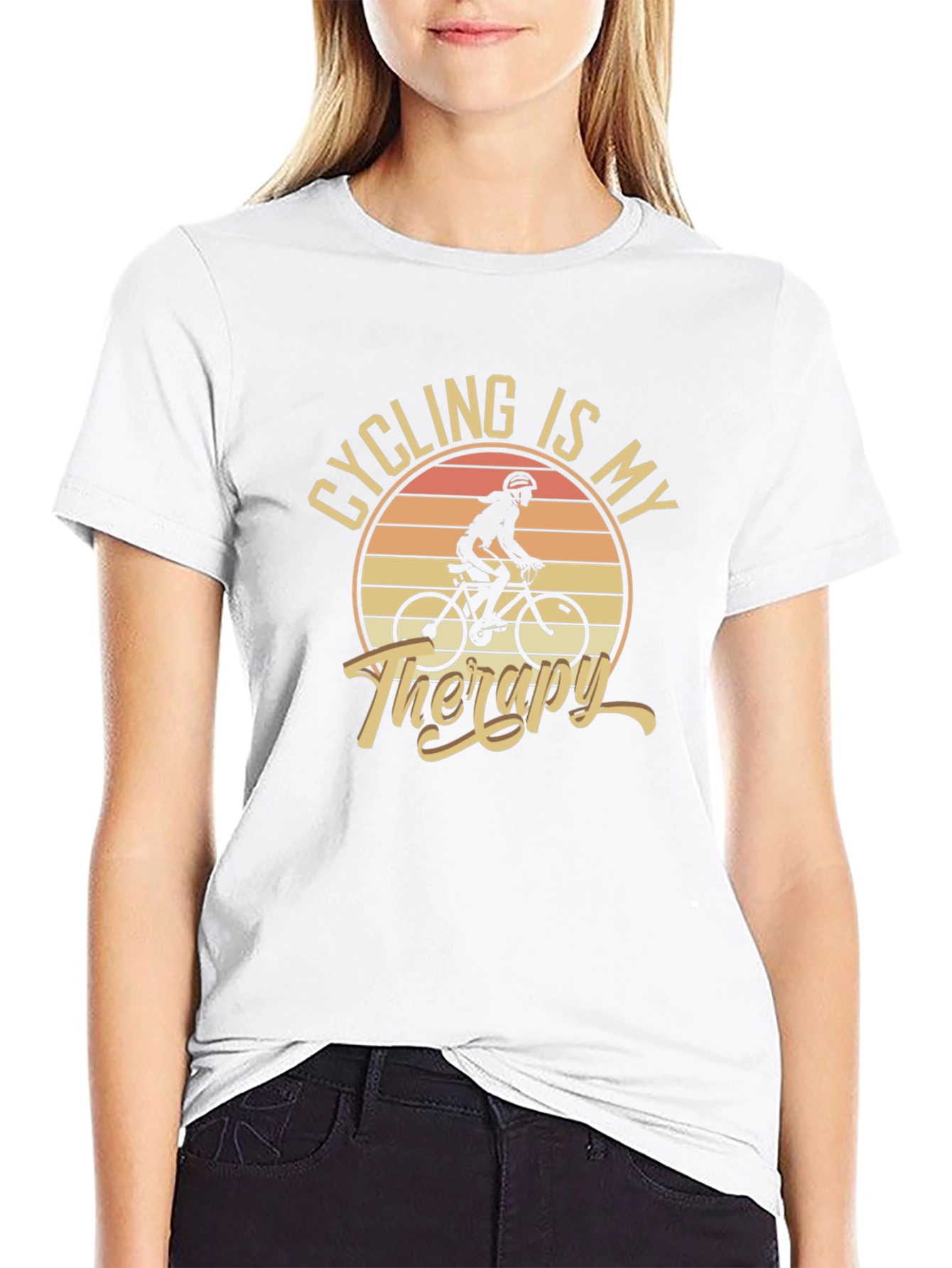Cycling Is My Therapy T-Shirt